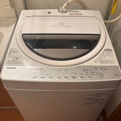 TOSHIBA東芝洗濯機6kg2019年製