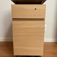 カリモク家具 SS0465 ME デスクワゴン（ピュアオーク）