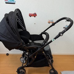 Cradle クレイドル ベビーカー La•Curun オート4輪 黒の画像