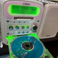 Victor 貴重なMDコンポピンクで可愛い☆動作確認済の画像