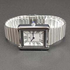 【レクタングルシルエットに単連ブレスがジャストフィット/新品】日付 WMNS パールホワイト文字盤の画像