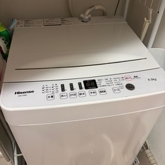 洗濯機　ハイセンス　5.5キロ　　