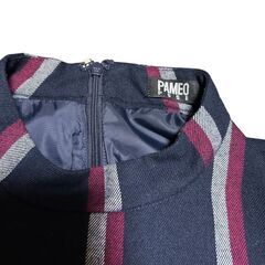 PAMEO POSE PAJAMA STRIPE DRESS 長袖ワンピースの画像