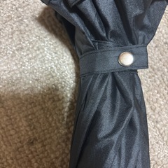 フリル付き長傘　ブラック　晴雨兼用の画像
