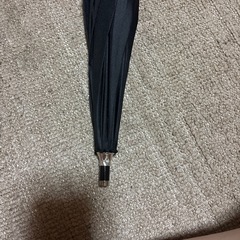 フリル付き長傘　ブラック　晴雨兼用の画像