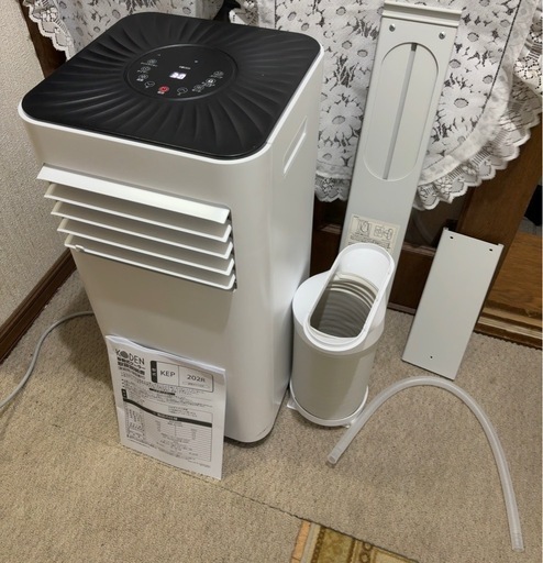 移動式クーラー 広電 KEP202R 除湿機能付き 冷風スポットクーラー 2021年製