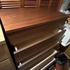 タンス　チェスト　収納　木　インザルーム　In the Room ５段　美品の画像