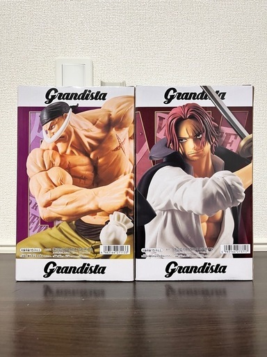 ワンピースグランディスタシャンクス白ひげフィギュア2体セット