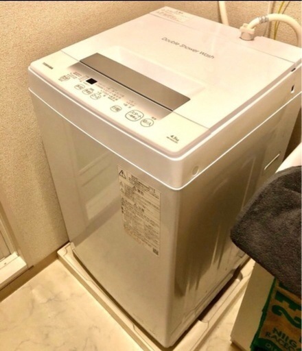TOSHIBA 全自動洗濯機　AW-45GA2(W) ピュアホワイト　2024年製　動作確認済み