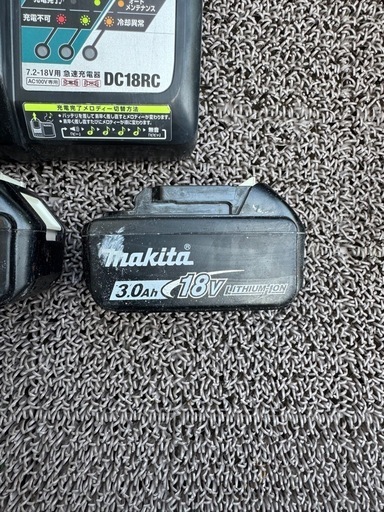 Makita 18V リチウムイオンバッテリー 3.0Ah 2個セット ケース付き
