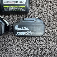 Makita 18V リチウムイオンバッテリー 3.0Ah 2個セット ケース付きの画像