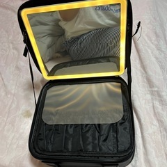 新品　ミラー付きメイクボックスBOXの画像