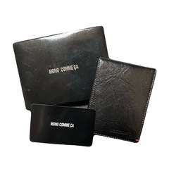 《新品》mono comme ca パスケース　黒