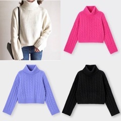 GUショート丈ニット4枚セット