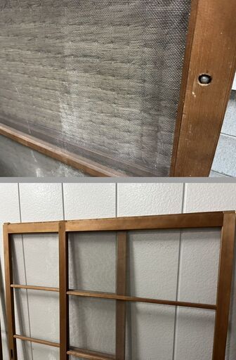 建具 網戸 5枚セット 昭和レトロ アンティーク 幅97cm×高さ178.5cm