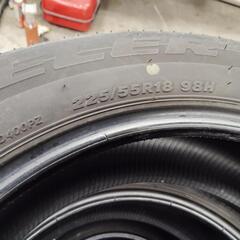 225/55R18 98HブリヂストンBRIDGESTONE DUELER H/L 4本　4分山　まだまだ使えます。の画像