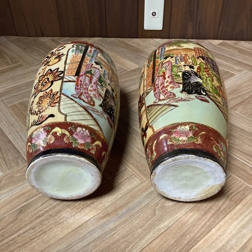 2個セットです。アンティークな花瓶/壺/骨董品 (とことん片付け
