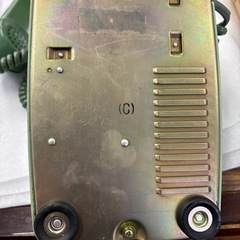 緑電話　　昭和レトロ　新品未使用　コード差し替えればすぐに使えますの画像