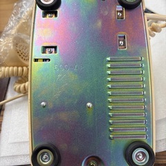 クリーム色電話機新品未使用　当時物　レア物の画像