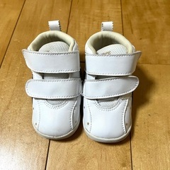 美品アシックス スクスク 12.5ハイカット ベビーシューズの画像