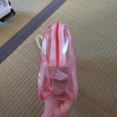 【新品】PINK ビニールポーチの画像