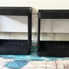 モンステラ購入で無料です【未使用品】 　プラスチックスリム棚　植木鉢やフィギュアや雑貨や調味料置きにの画像