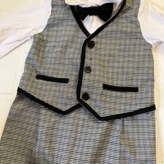 男の子 フォーマル ベビー カバーオール 子供服 ベビー服 セットアップ キッズ 男児 赤ちゃん　セレモニー　スーツ　結婚式　お祝の画像
