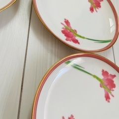 香蘭社 有田焼 中皿 花柄 5枚セット　16cmの画像