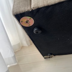 【美品】2人掛けソファー(足なし)の画像