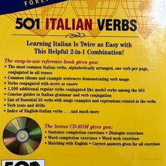 501 ITALIAN VERBS 第3版の画像