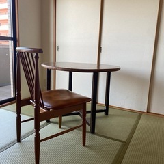 昭和アンティークテーブルの画像