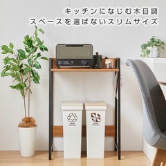 ★超美品！定価5,000円★ レンジ台 ラック レンジラック デスク 机 リモートワーク パソコンデスク　の画像
