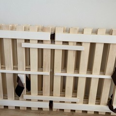 2つ折り　ヒノキすのこベッド　シングル　の画像