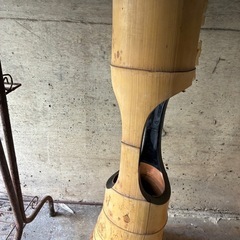 竹製　2花入　花器　天然素材の画像