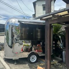 [即納！一台限り]エアストリーム風キッチントレーラー キッチンカー 移動販売にも 全国OKの画像