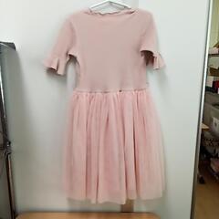 6-586-4　子供　チュール付ワンピース#777の画像