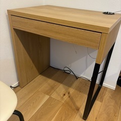 IKEA  ミッケ　木製デスク　引出し付き