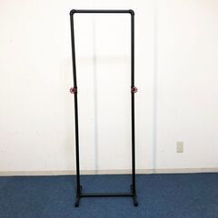 ガス管風ハンガーラックDSDST 可鍛性鉄パイプ 3/4 17ブラック　バルブ付インダストリアルスタイル　デザイナー家具　展示品・アウトレットの画像