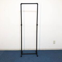 ガス管風ハンガーラックDSDST 可鍛性鉄パイプ 3/4 17ブラック　バルブ付インダストリアルスタイル　デザイナー家具　展示品・アウトレットの画像
