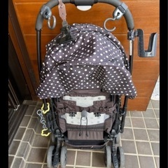 #70-1【付属多数】【運搬可】Aprica ベビーカー　AB型の画像