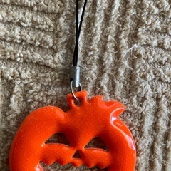 ストラップ　ハロウィン　カボチャ　オレンジの画像