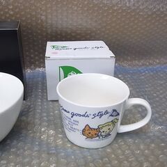 きゅうす・紅茶ポット・レンジで炊飯マグ・お椀・マグカップ　5点セット 未使用の画像