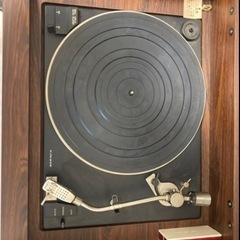 ＊【28日29日引き取り限定】日立LO-Dセパレートステレオ レコードプレーヤー チューナー スピーカー 家具調 木目調 オーディオ の画像