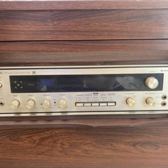 ＊【28日29日引き取り限定】日立LO-Dセパレートステレオ レコードプレーヤー チューナー スピーカー 家具調 木目調 オーディオ の画像