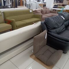 ★ジモティ割あり★ IKEA 2人掛ソファ ホワイト H56.5×D87×W176 クリーニング済み HJ6906の画像