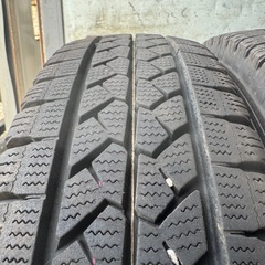 バリ山　BRIDGESTONE ブリヂストン　ブリジストン　VL1 165R14 LT スタッドレス　タイヤ　2019年製　14インチ　キャリィ　サクシードの画像