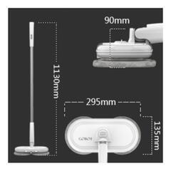 609fk 【未使用品・開封品】GOBOT 電動モップ コードレス回転モップクリーナー 軽量化 回転モップ 1台4役 水噴射 充電式 水拭き フローリング   y062702fkの画像