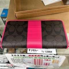 リユースのサカイ東金店 COACH ピンク長財布 美品です！ TJ12984の画像