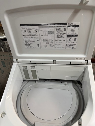 【美品】　Panasonic 洗濯乾燥機　NA-FW80K9-W　自動投入　　　　　　　