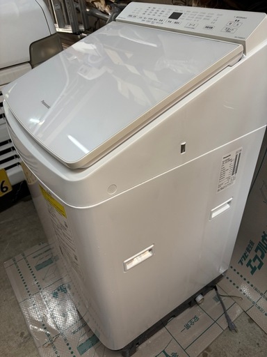【美品】　Panasonic 洗濯乾燥機　NA-FW80K9-W　自動投入　　　　　　　